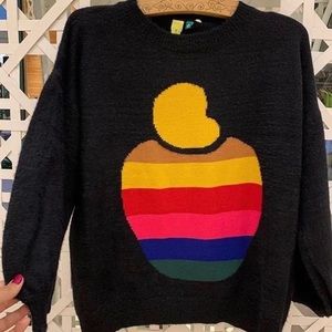 Farm Rio Pull Knitting Pelinho Cashew Rainbow.